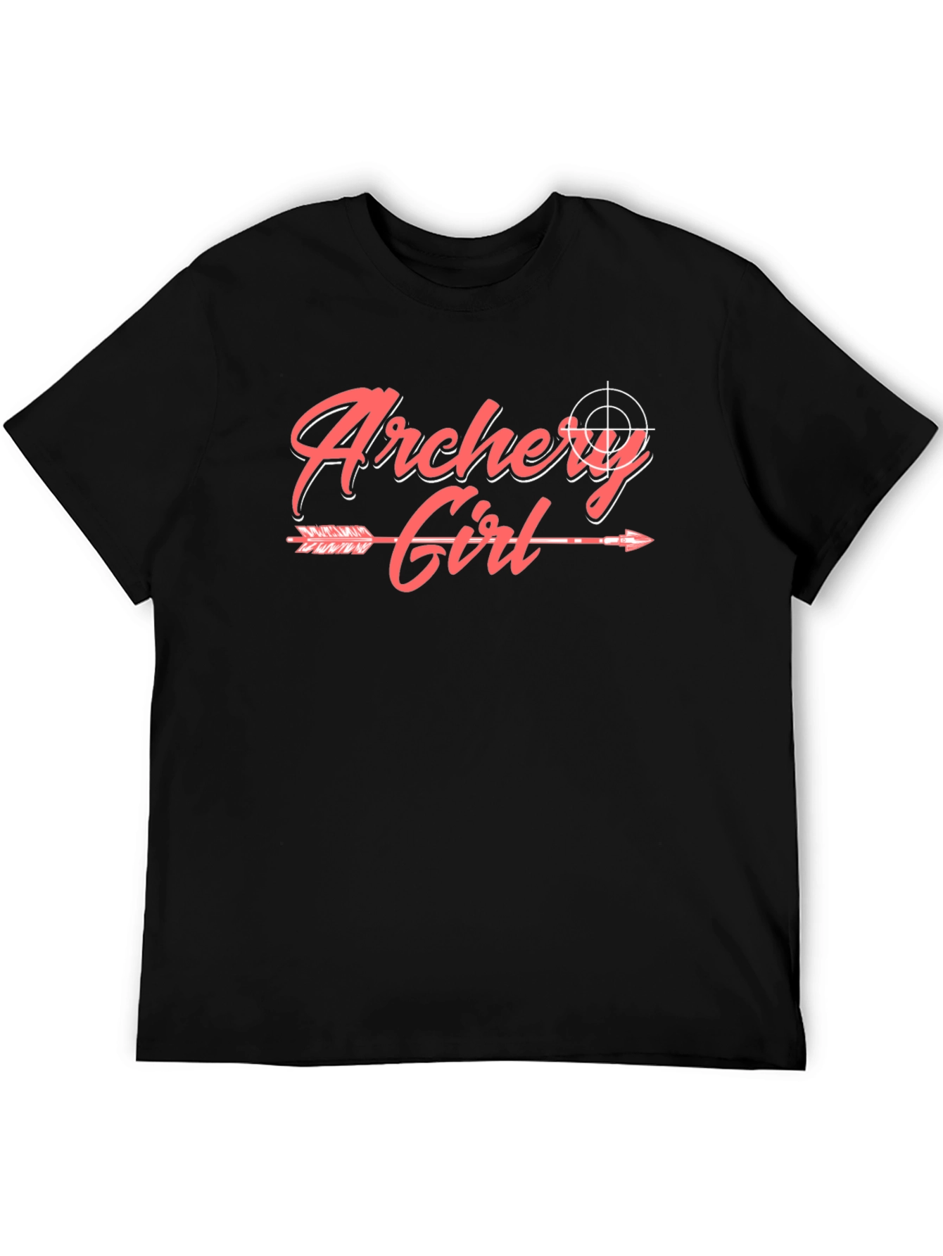 Archery Girl Arrow Graphic Tee - Trendy Sportswear