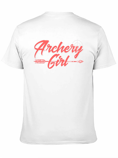 Archery Girl Arrow Graphic Tee - Trendy Sportswear