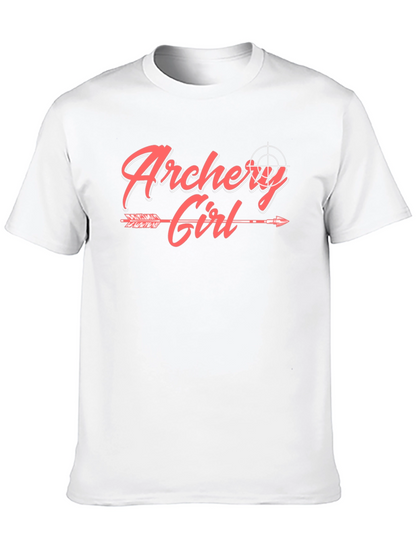 Archery Girl Arrow Graphic Tee - Trendy Sportswear