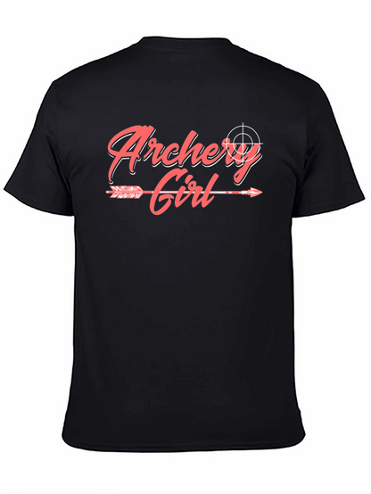Archery Girl Arrow Graphic Tee - Trendy Sportswear