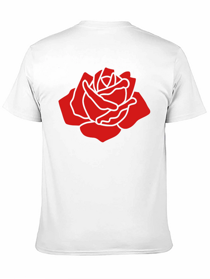 Bold Red Rose Graphic T-Shirt