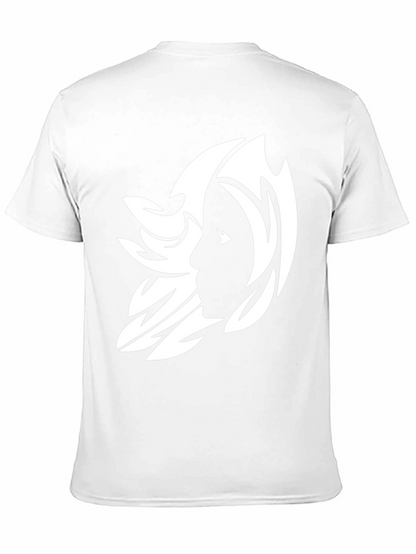 Abstract Silhouette Graphic Tee - Black