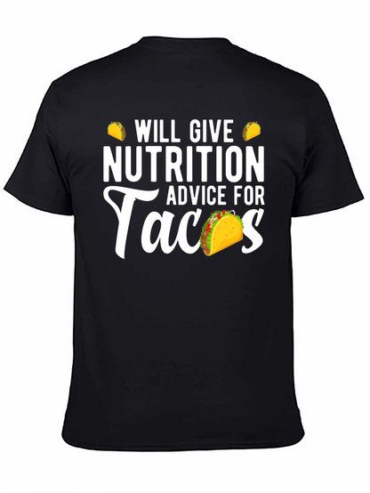 Nutrition Advice For Tacos Funny Graphic Tee