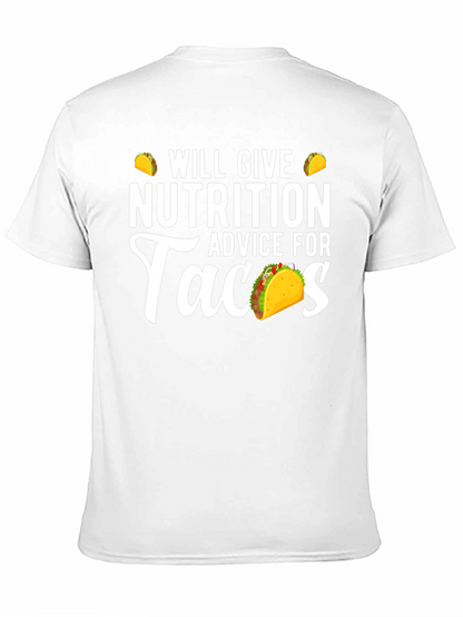 Nutrition Advice For Tacos Funny Graphic Tee