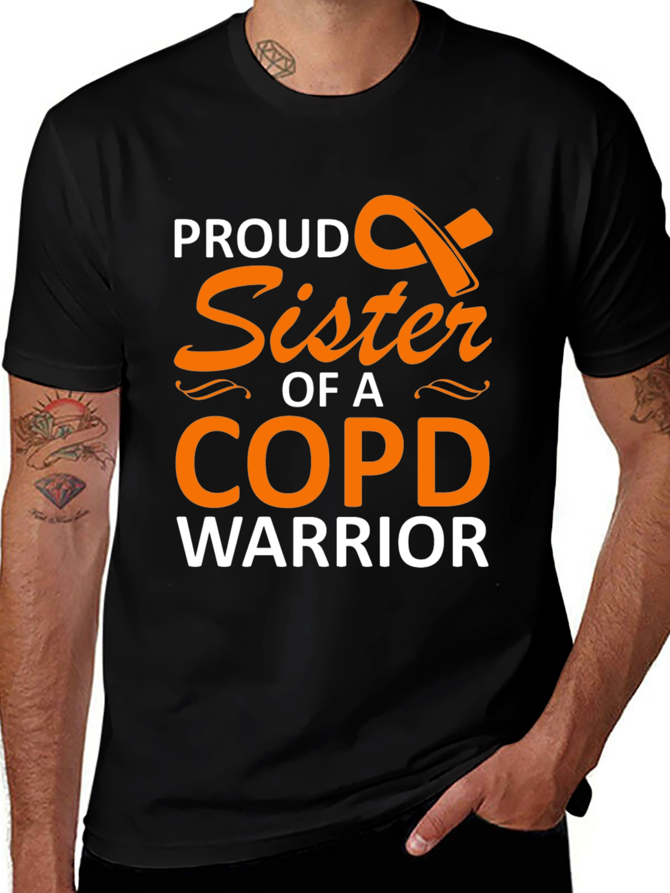 Proud Sister COPD Warrior Support T-Shirt
