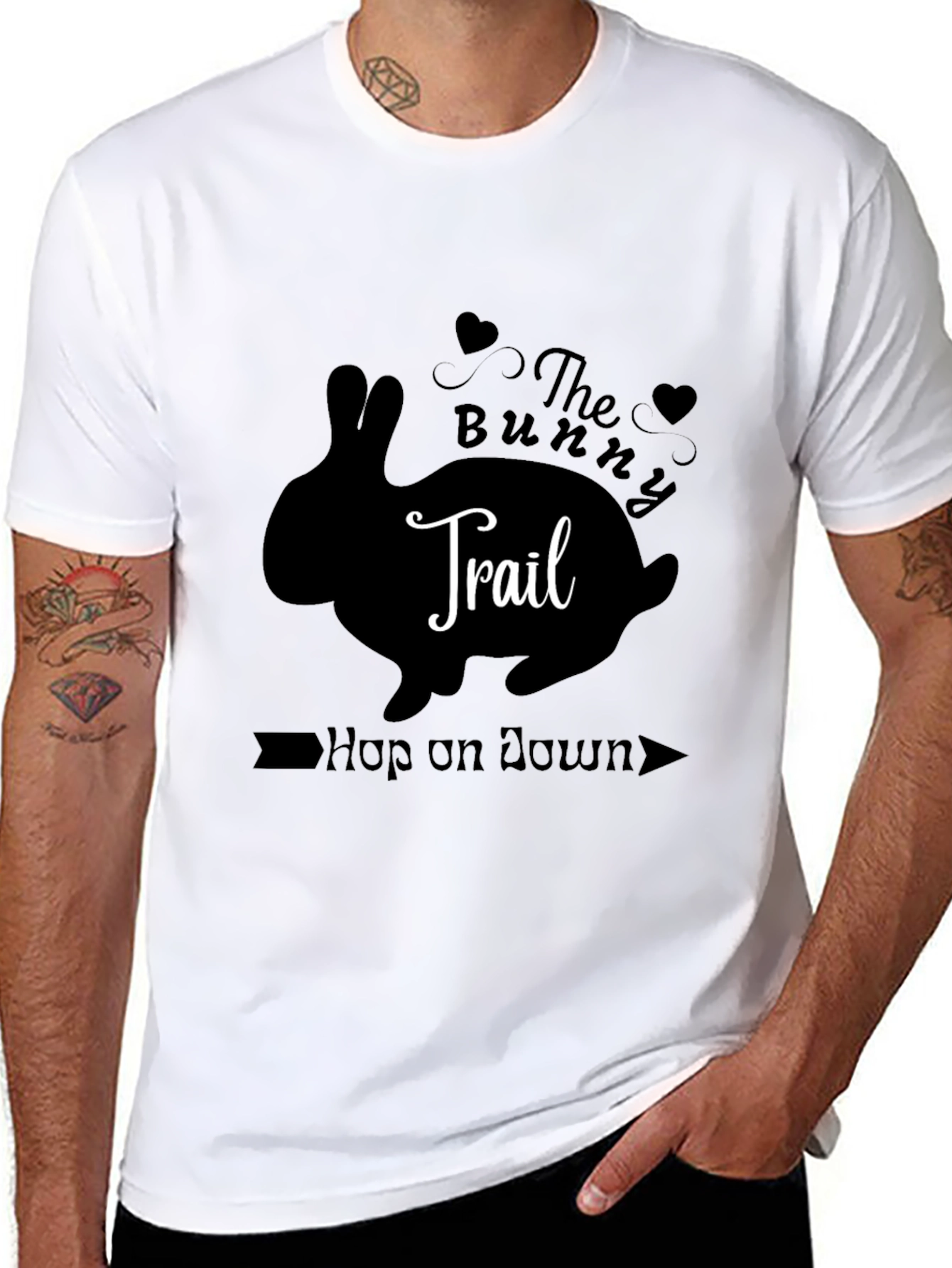 Bunny Trail Graphic T-Shirt - Hop On Down