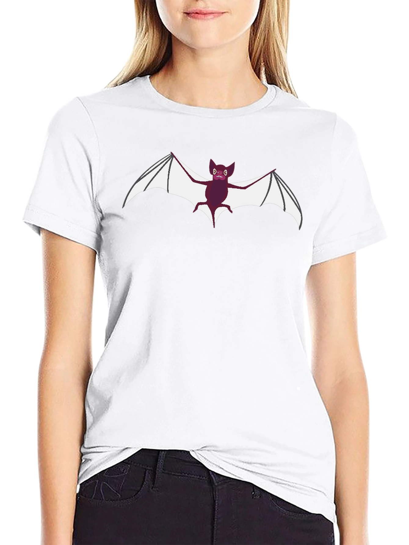 Bat Graphic Black T-Shirt