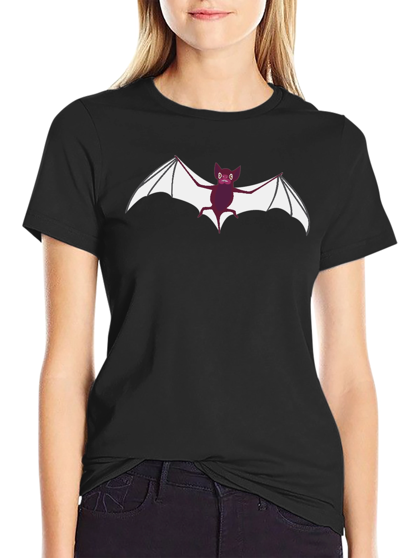 Bat Graphic Black T-Shirt