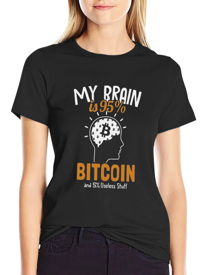 Bitcoin Brain T-Shirt - Crypto Enthusiast Tee