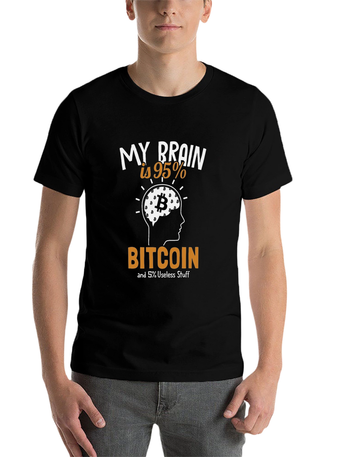 Bitcoin Brain T-Shirt - Crypto Enthusiast Tee