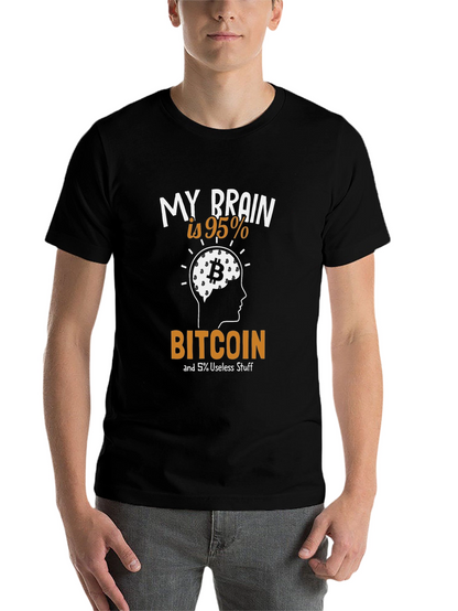 Bitcoin Brain T-Shirt - Crypto Enthusiast Tee