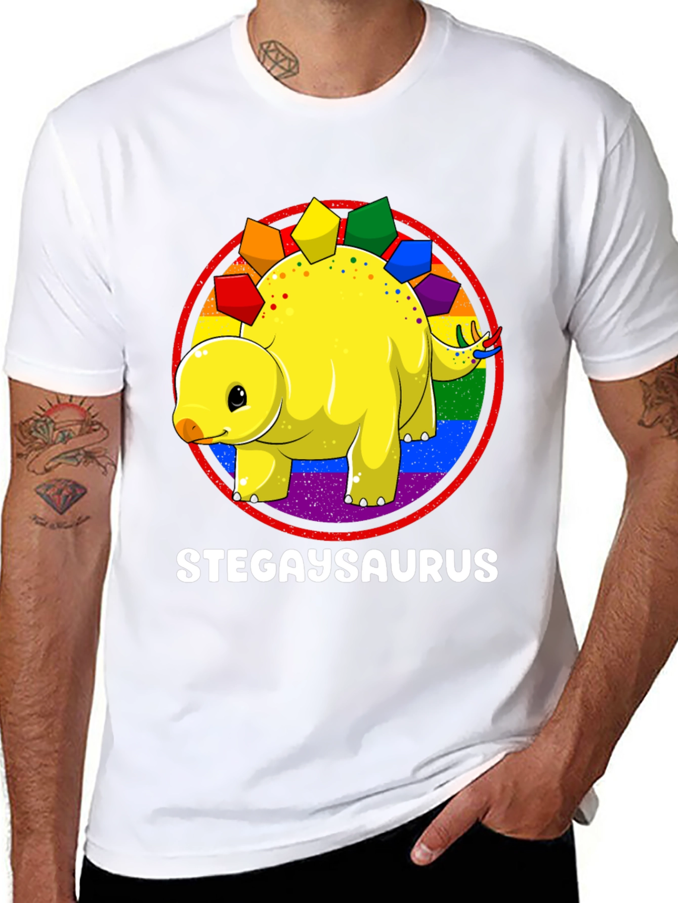 Stegaysaurus Pride T-Shirt
