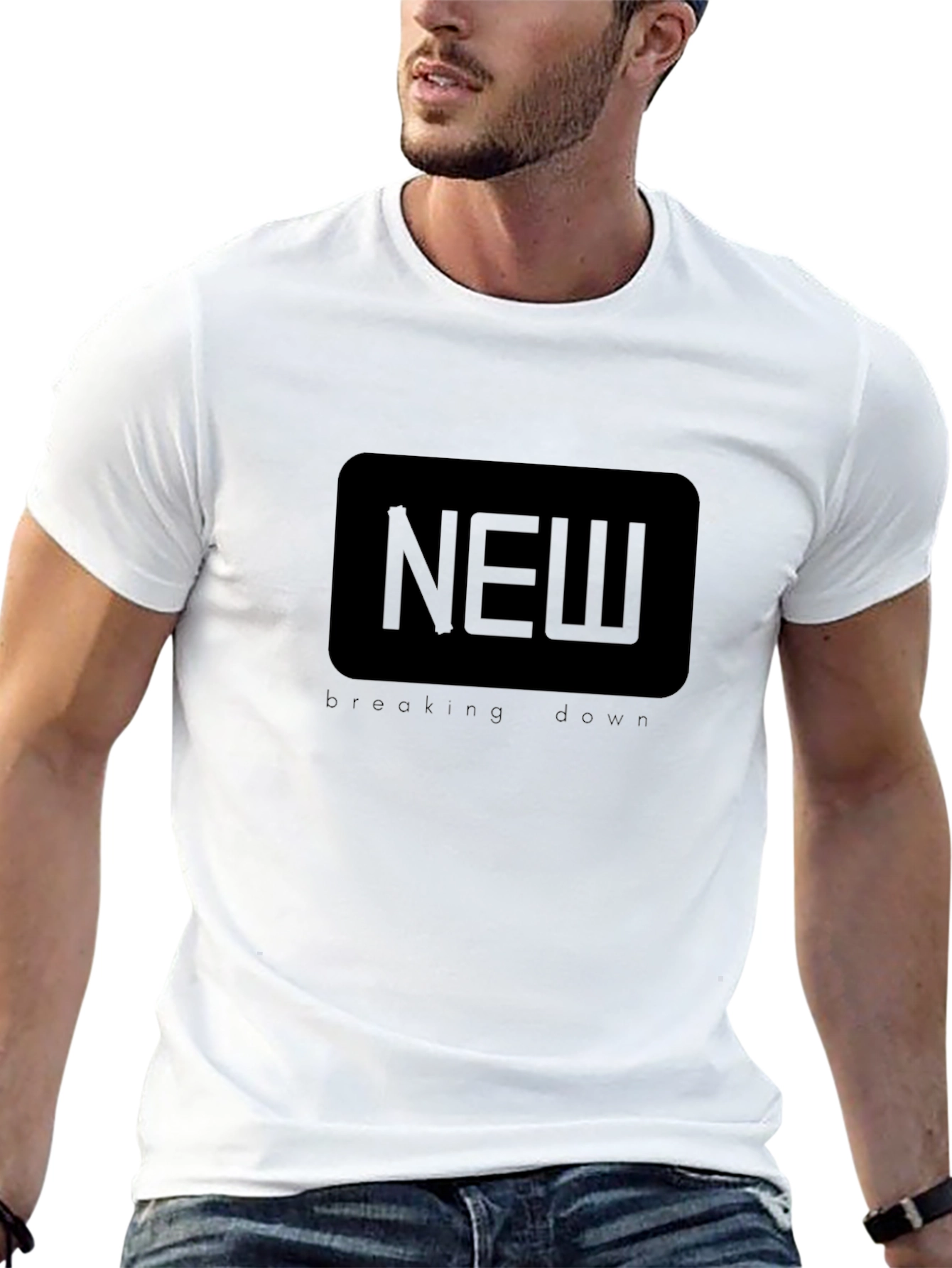 Black NEW Breaking Down Graphic T-Shirt