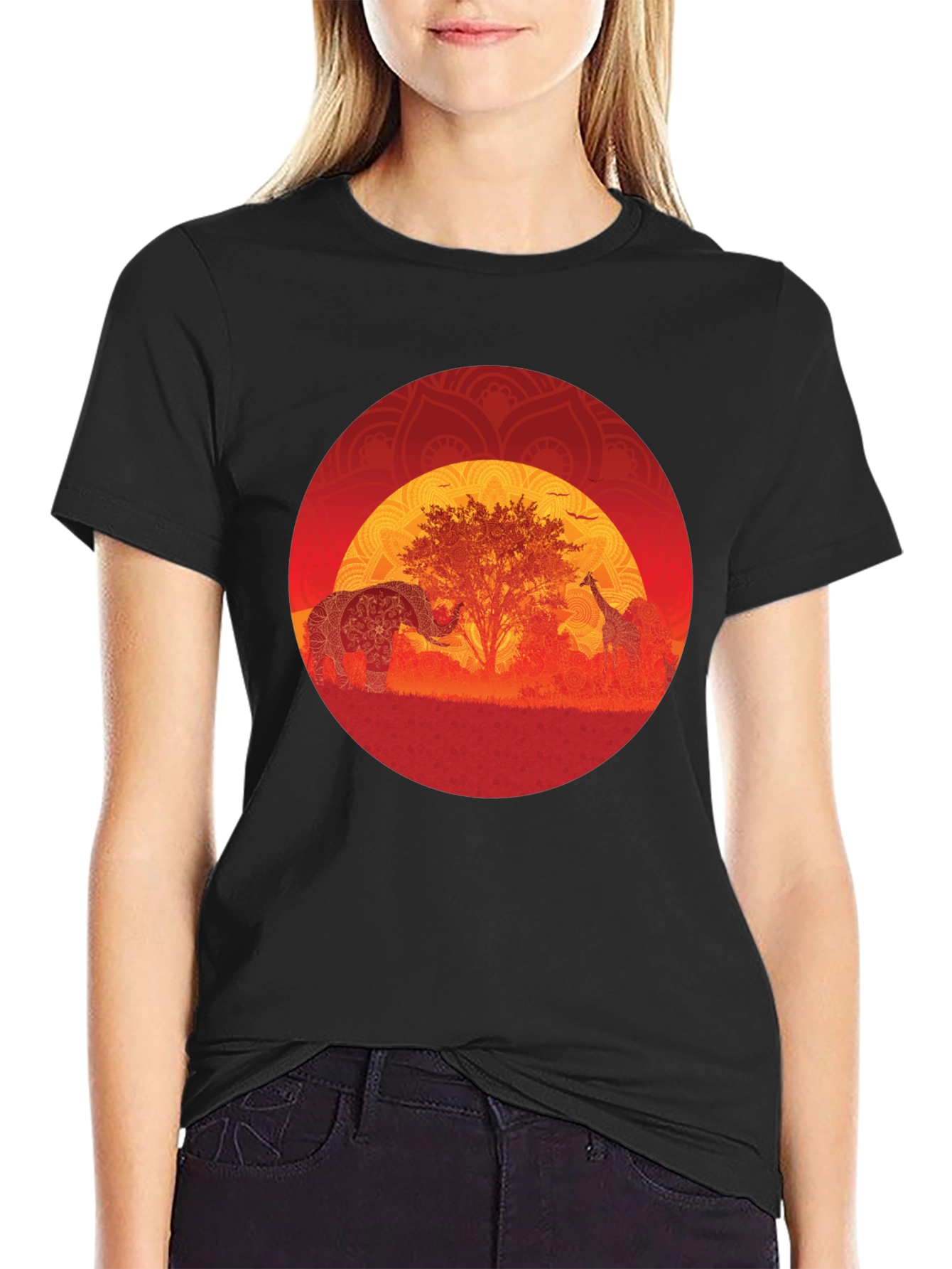 African Sunset Graphic Tee