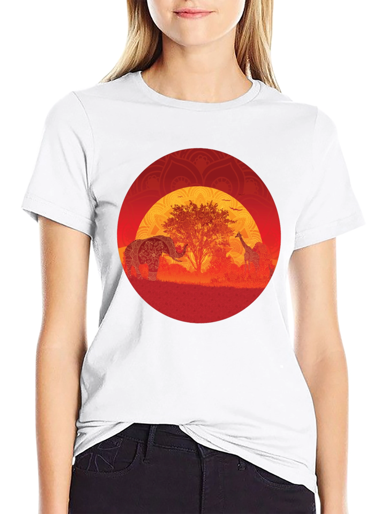 African Sunset Graphic Tee