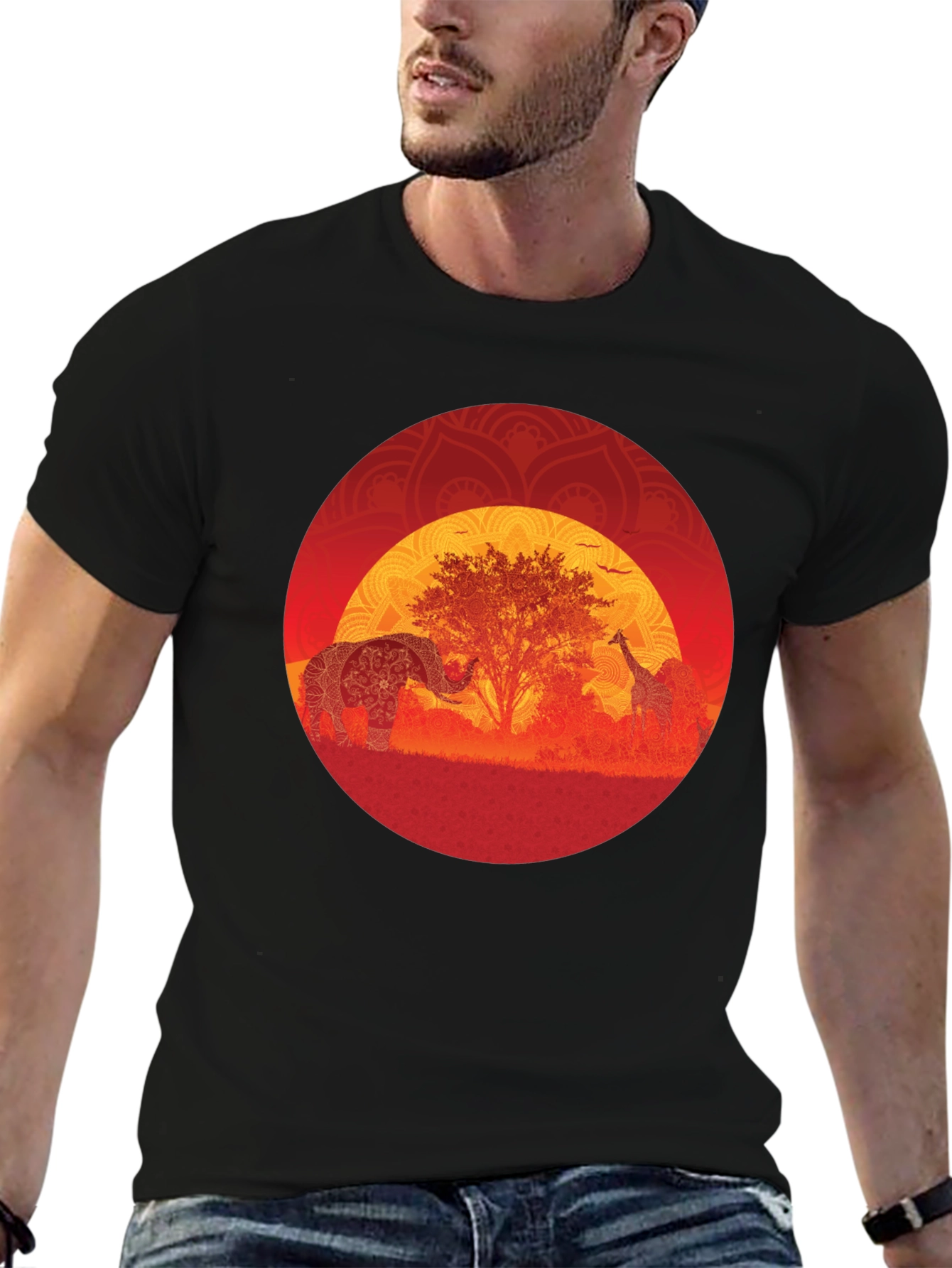 African Sunset Graphic Tee