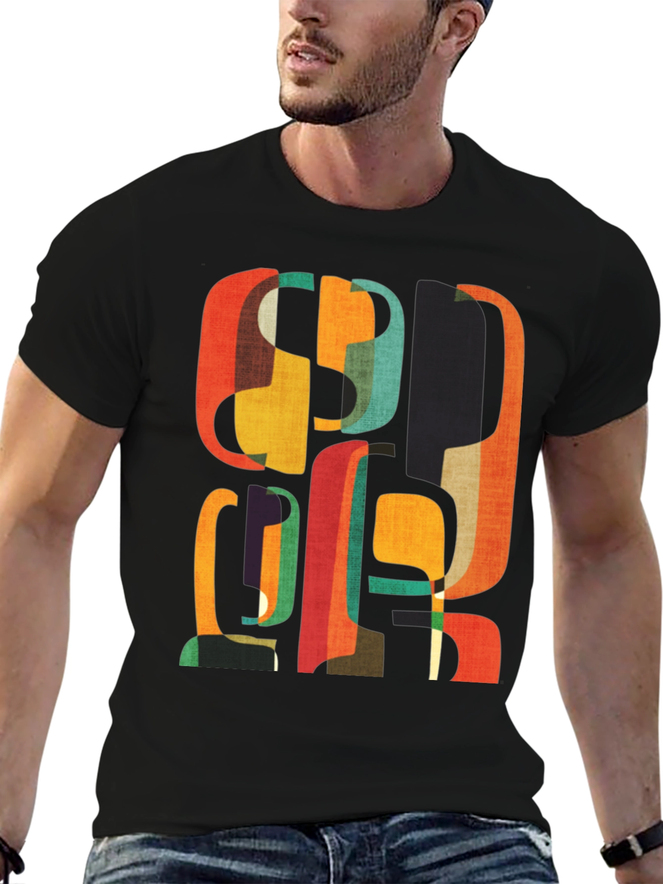 Retro Abstract Graphic Tee