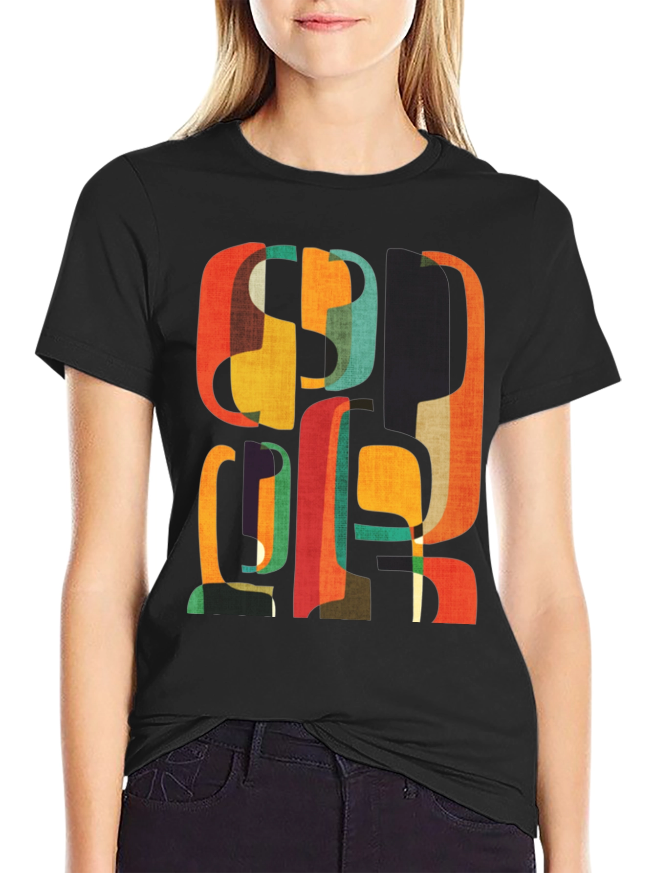 Retro Abstract Graphic Tee