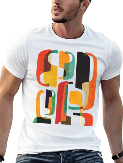 Retro Abstract Graphic Tee