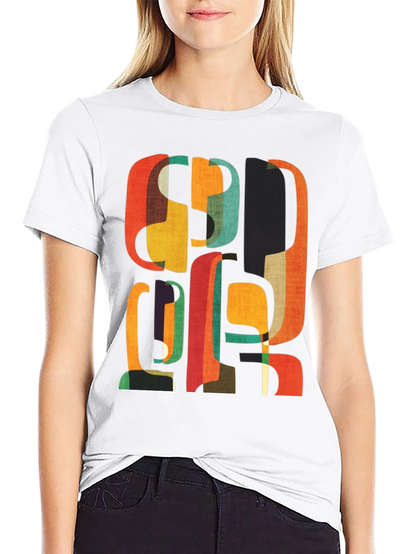 Retro Abstract Graphic Tee