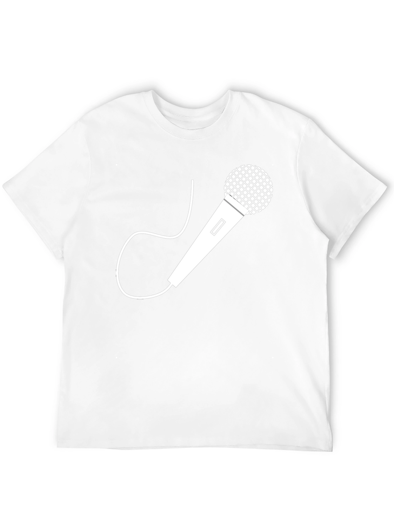 Microphone Graphic T-Shirt - Classic Black Tee