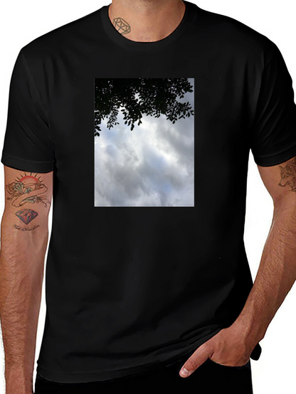 Cloudscape Graphic Tee - Soft Cotton Crew Neck T-Shirt