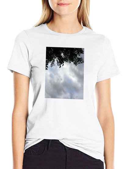 Cloudscape Graphic Tee - Soft Cotton Crew Neck T-Shirt