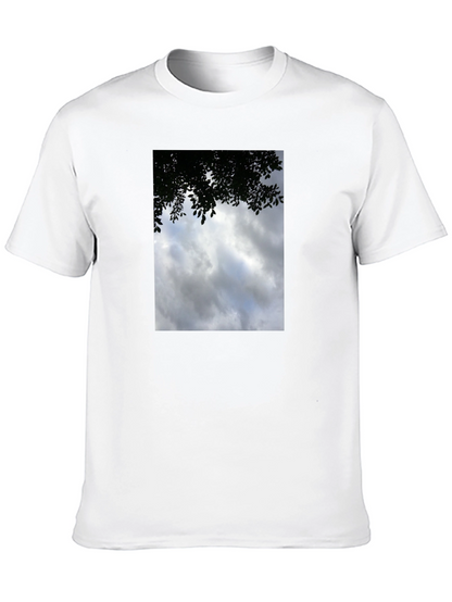 Cloudscape Graphic Tee - Soft Cotton Crew Neck T-Shirt