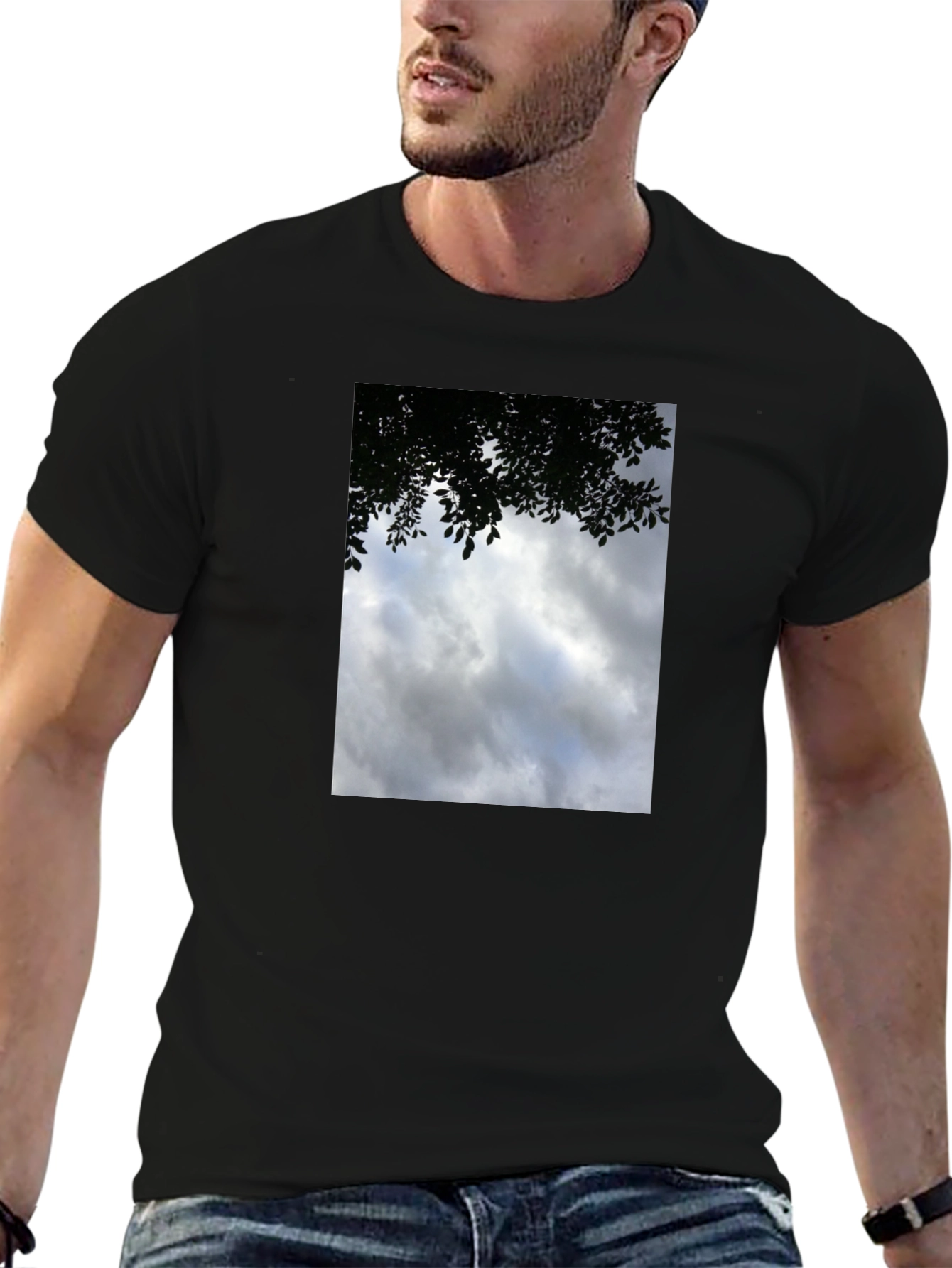 Cloudscape Graphic Tee - Soft Cotton Crew Neck T-Shirt