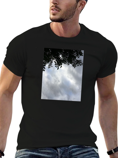 Cloudscape Graphic Tee - Soft Cotton Crew Neck T-Shirt