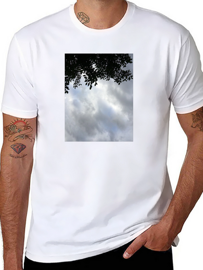 Cloudscape Graphic Tee - Soft Cotton Crew Neck T-Shirt