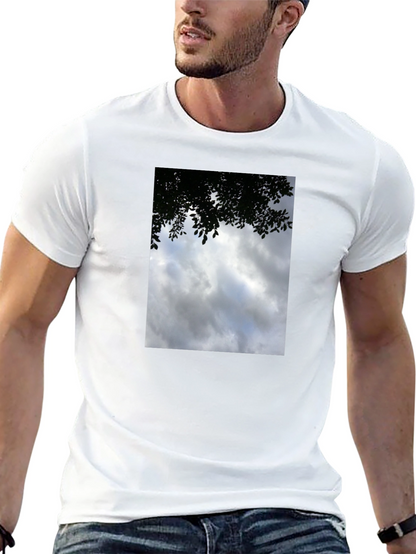 Cloudscape Graphic Tee - Soft Cotton Crew Neck T-Shirt