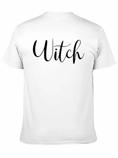 Witch Graphic Tee - Black Halloween Shirt