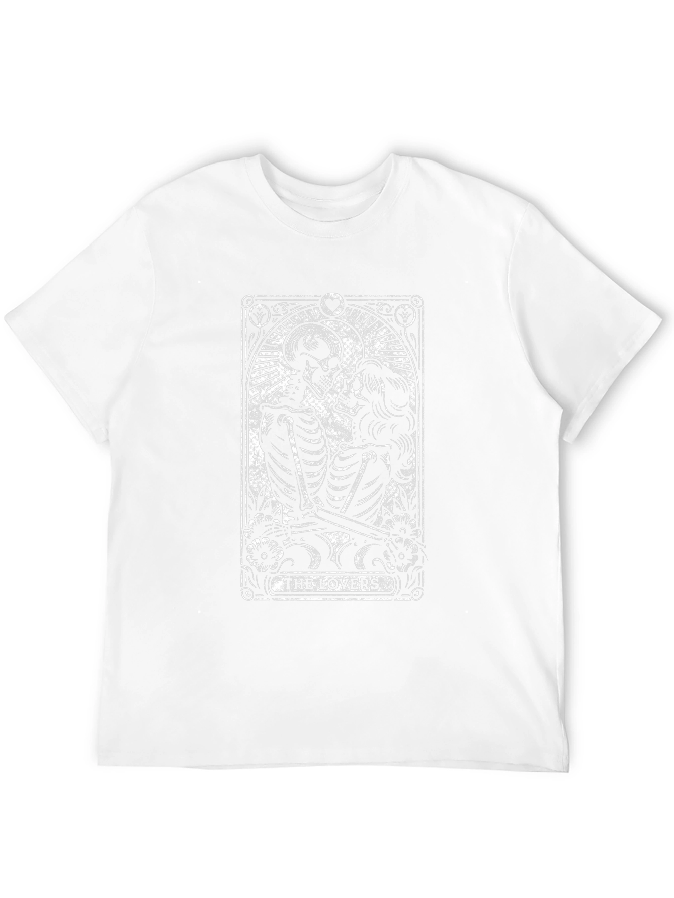The Lovers Tarot Card Black T-Shirt