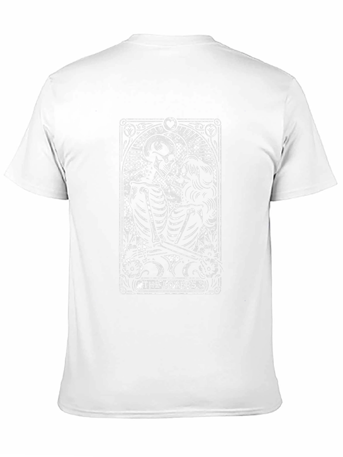 The Lovers Tarot Card Black T-Shirt