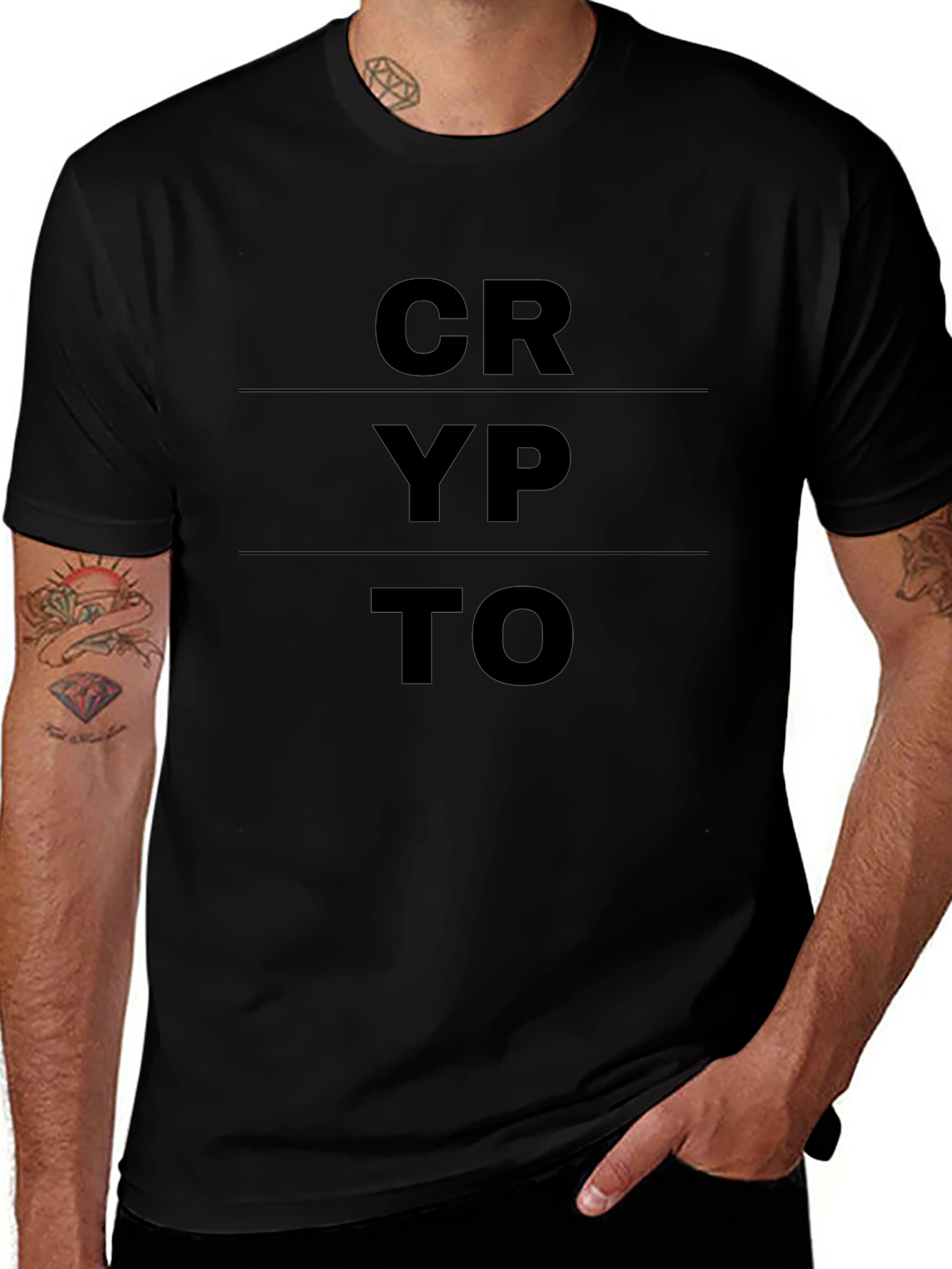 Crypto Black T-Shirt | Stylish and Modern Design