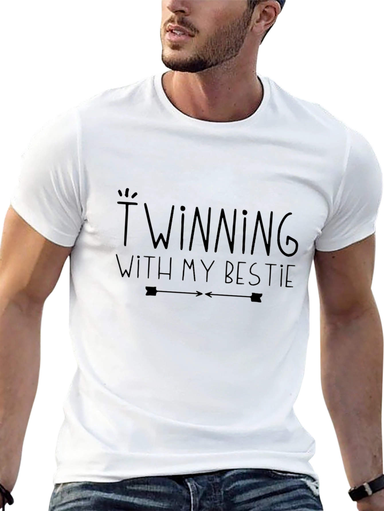 Twinning With My Bestie Graphic Tee - Unisex