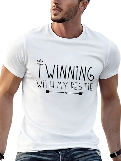 Twinning With My Bestie Graphic Tee - Unisex