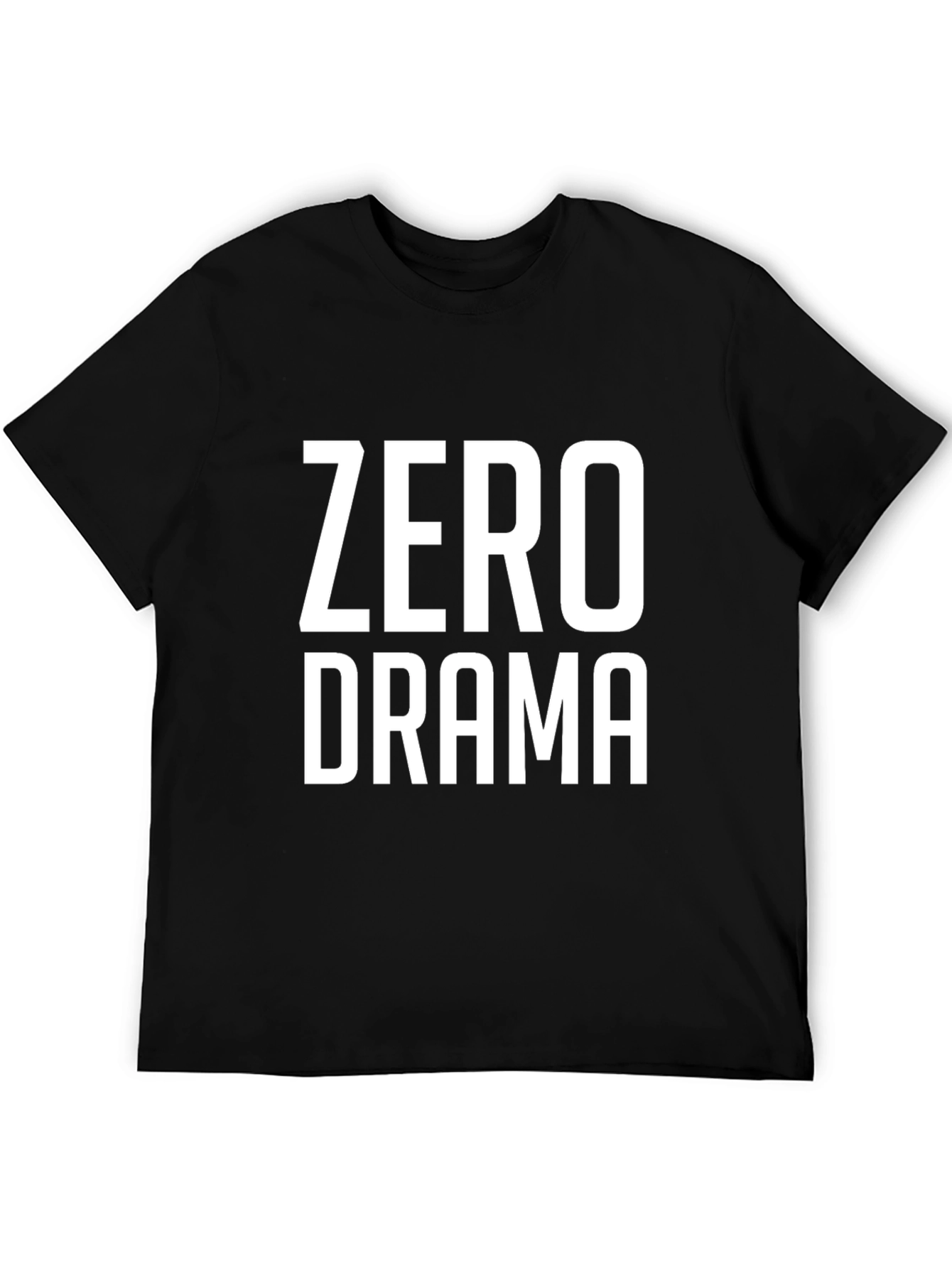 Zero Drama Graphic Print T-Shirt - Casual Cotton Tee