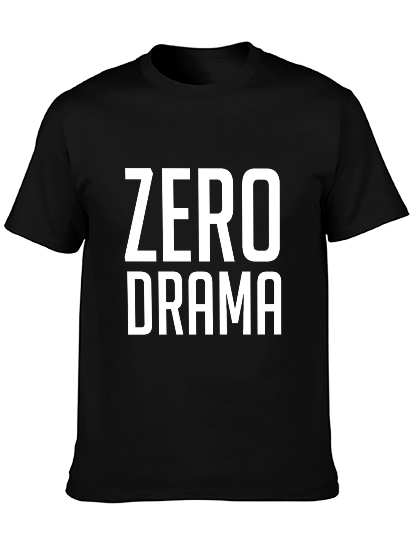 Zero Drama Graphic Print T-Shirt - Casual Cotton Tee