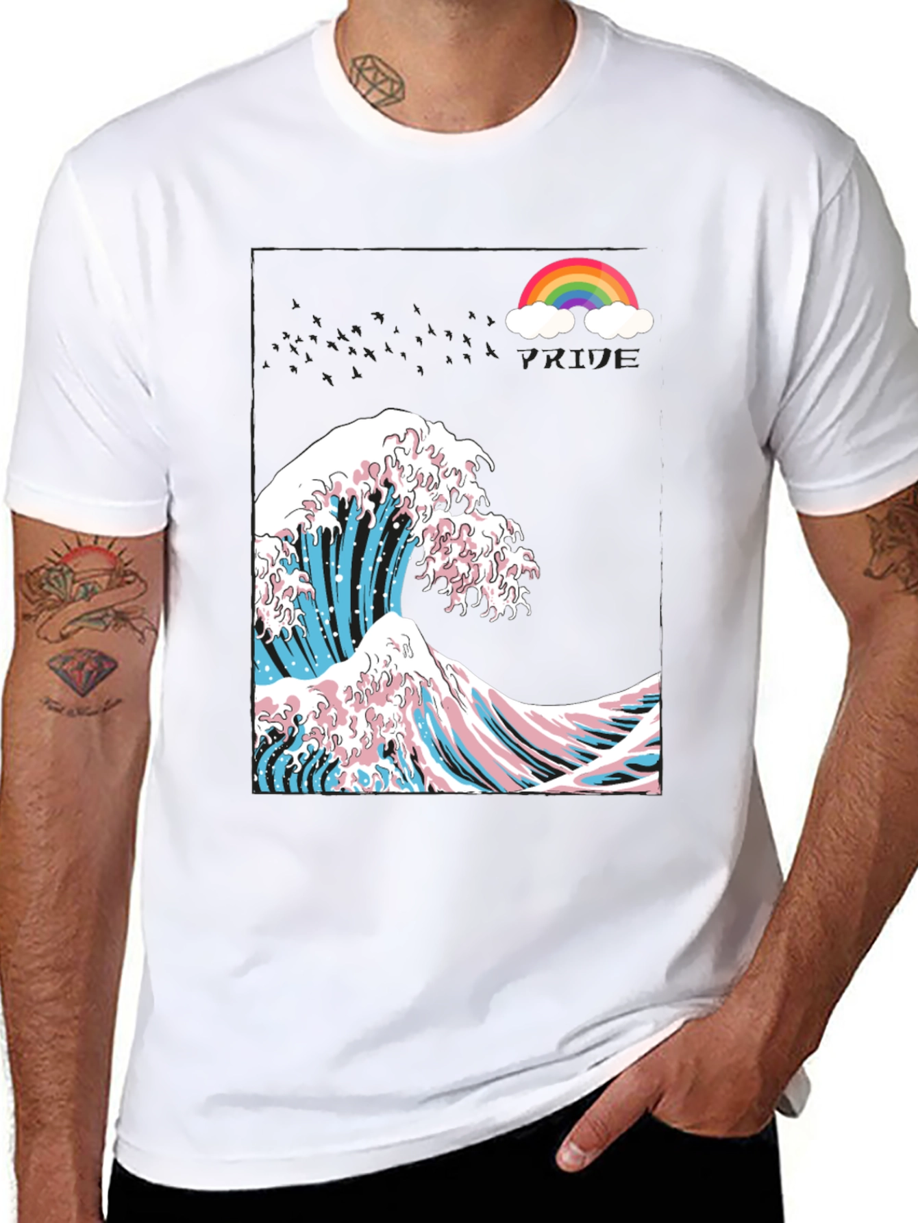 Trans Pride Great Wave Graphic Tee