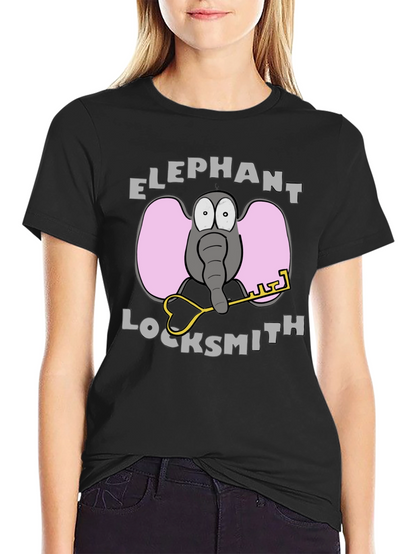 Elephant Locksmith Graphic T-Shirt
