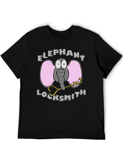 Elephant Locksmith Graphic T-Shirt