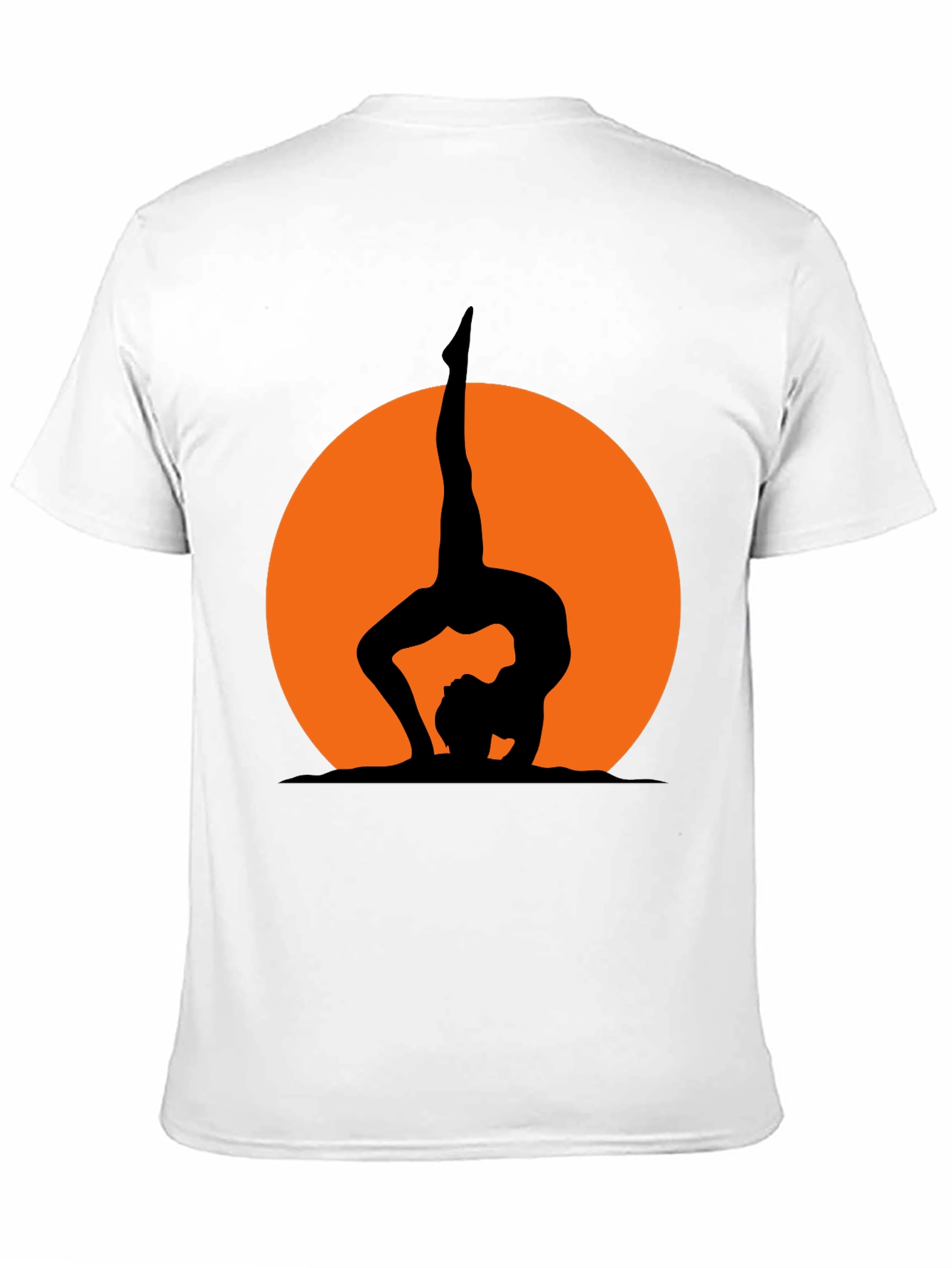 Yoga Silhouette Graphic Tee - Black