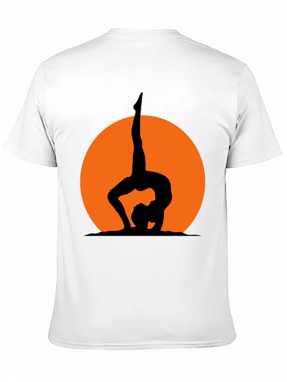 Yoga Silhouette Graphic Tee - Black