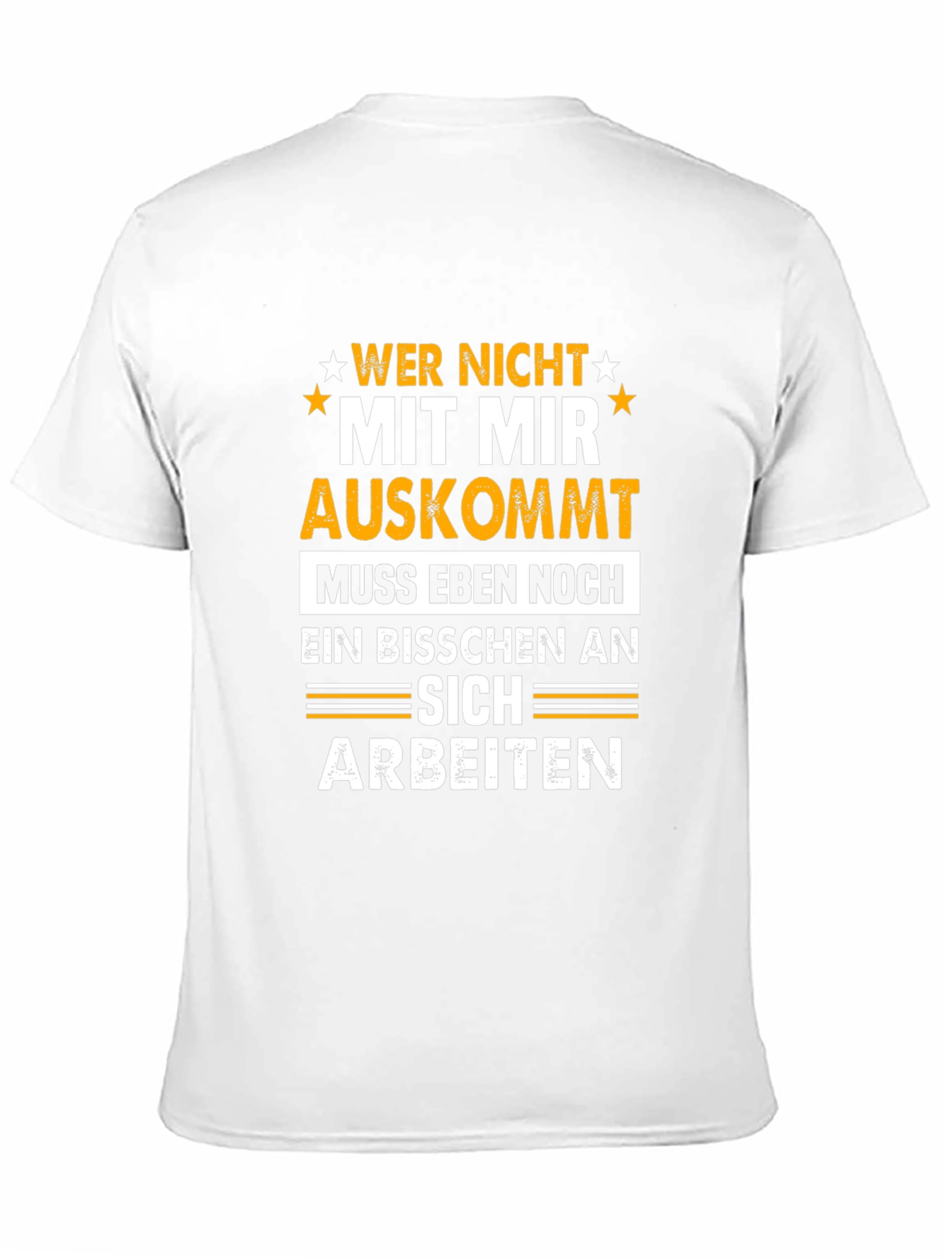 Wer Nicht Mit Mir Auskommt T-Shirt Funny German Sarcasm