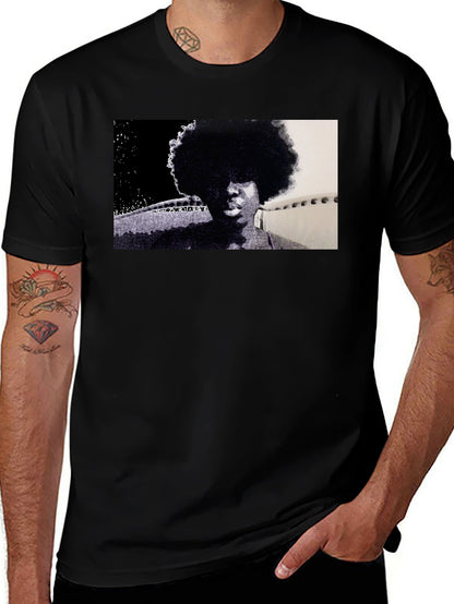 Retro Afro Black T-Shirt