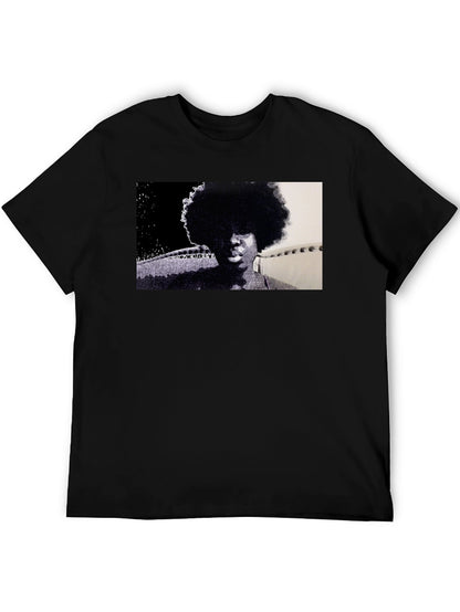Retro Afro Black T-Shirt