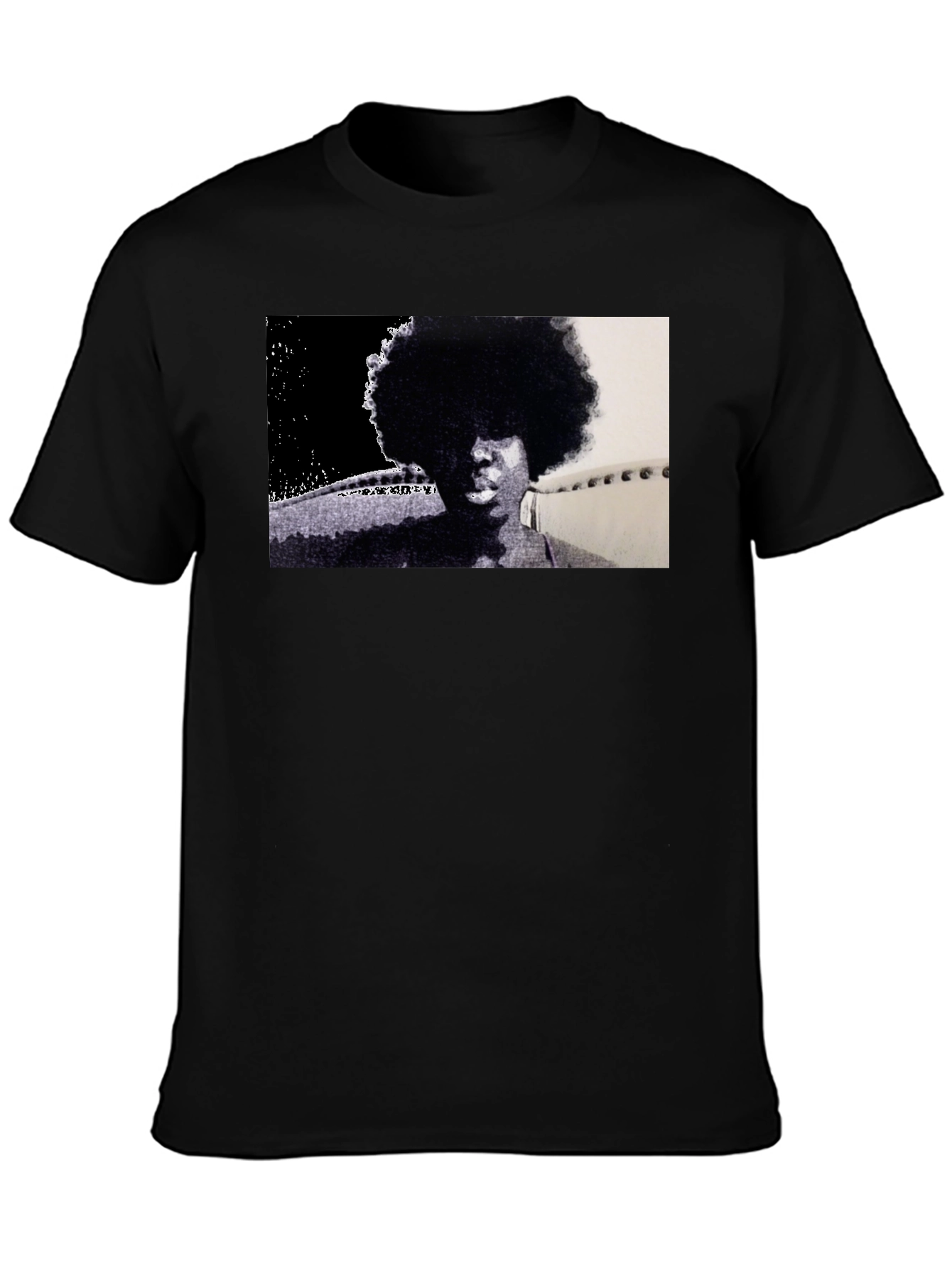 Retro Afro Black T-Shirt