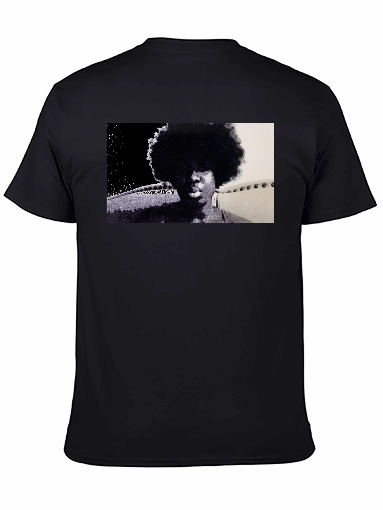 Retro Afro Black T-Shirt